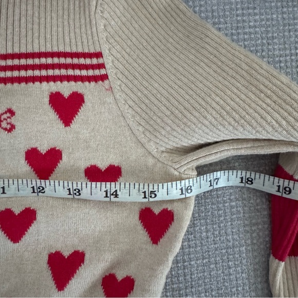 Maeve Sweetheart Cream Ribbed long sleeve crew neck Cardigan sweater XS - Picture 9 of 10